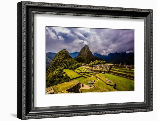 Machu Picchu Incan Ruins, UNESCO World Heritage Site, Sacred Valley, Peru, South America-Laura Grier-Framed Photographic Print