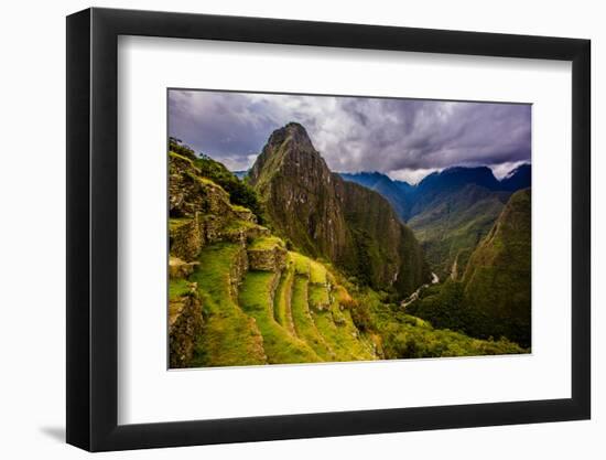 Machu Picchu Incan Ruins, UNESCO World Heritage Site, Sacred Valley, Peru, South America-Laura Grier-Framed Photographic Print