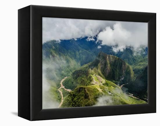 Machu Picchu Ruins seen from the Machu Picchu Mountain, UNESCO World Heritage Site, Cusco Region, P-Karol Kozlowski-Framed Premier Image Canvas