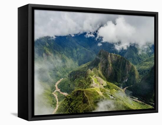 Machu Picchu Ruins seen from the Machu Picchu Mountain, UNESCO World Heritage Site, Cusco Region, P-Karol Kozlowski-Framed Premier Image Canvas