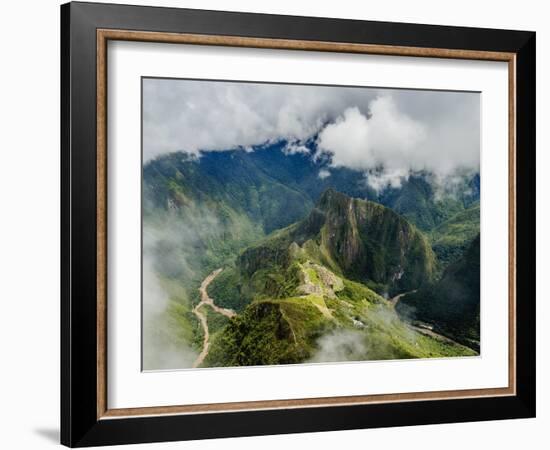 Machu Picchu Ruins seen from the Machu Picchu Mountain, UNESCO World Heritage Site, Cusco Region, P-Karol Kozlowski-Framed Photographic Print