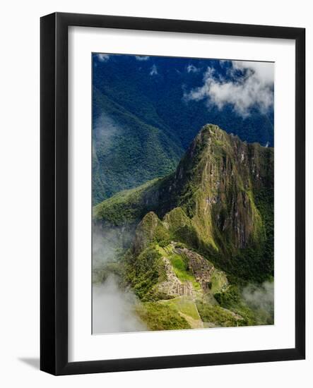 Machu Picchu Ruins seen from the Machu Picchu Mountain, UNESCO World Heritage Site, Cusco Region, P-Karol Kozlowski-Framed Photographic Print