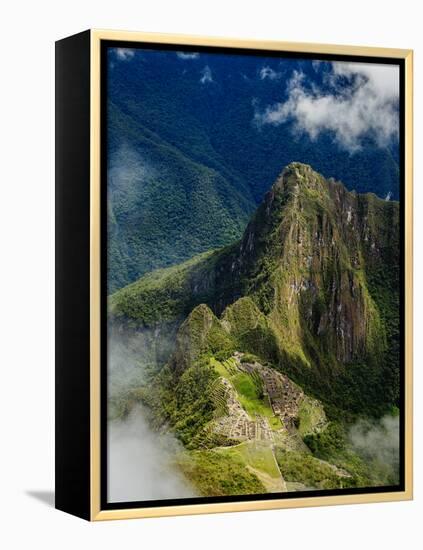 Machu Picchu Ruins seen from the Machu Picchu Mountain, UNESCO World Heritage Site, Cusco Region, P-Karol Kozlowski-Framed Premier Image Canvas