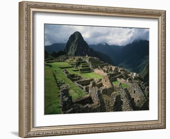 Machu Picchu, Sacred City of the Incas, built 1438-71, Cuzco, Peru-null-Framed Photographic Print