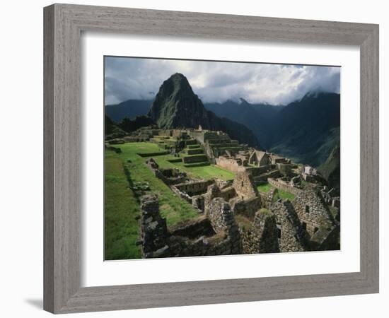 Machu Picchu, Sacred City of the Incas, built 1438-71, Cuzco, Peru-null-Framed Photographic Print