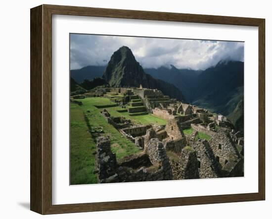 Machu Picchu, Sacred City of the Incas, built 1438-71, Cuzco, Peru-null-Framed Photographic Print