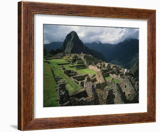 Machu Picchu, Sacred City of the Incas, built 1438-71, Cuzco, Peru-null-Framed Photographic Print