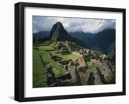 Machu Picchu, Sacred City of the Incas, built 1438-71, Cuzco, Peru-null-Framed Photographic Print