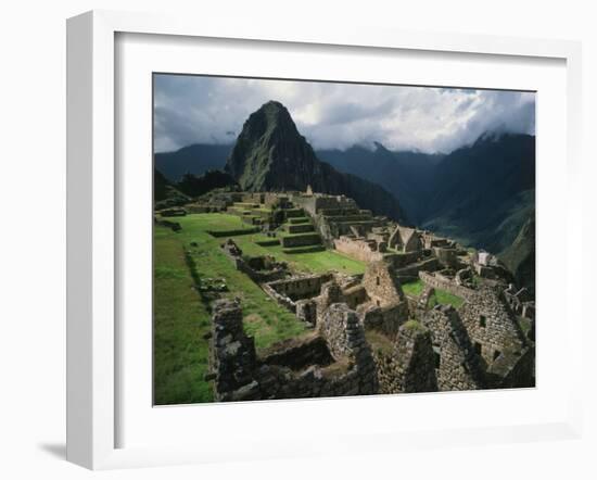 Machu Picchu, Sacred City of the Incas, built 1438-71, Cuzco, Peru-null-Framed Photographic Print