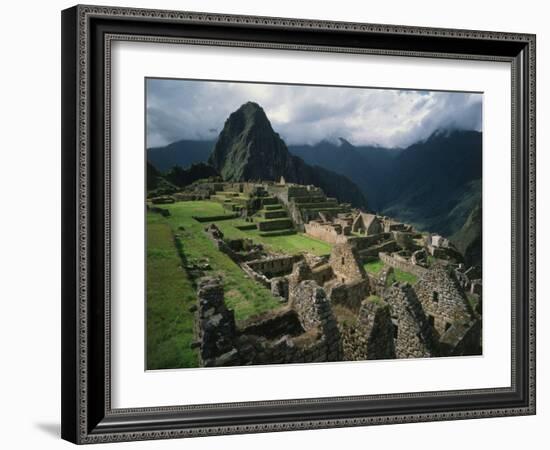 Machu Picchu, Sacred City of the Incas, built 1438-71, Cuzco, Peru-null-Framed Photographic Print