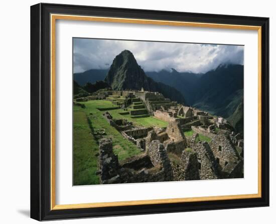 Machu Picchu, Sacred City of the Incas, built 1438-71, Cuzco, Peru-null-Framed Photographic Print