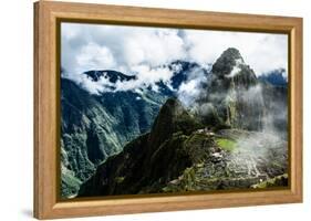 Machu Picchu, the Ancient Inca City in the Andes, Peru-Curioso Travel Photography-Framed Premier Image Canvas