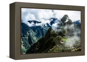 Machu Picchu, the Ancient Inca City in the Andes, Peru-Curioso Travel Photography-Framed Premier Image Canvas