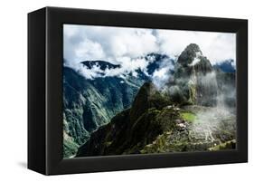 Machu Picchu, the Ancient Inca City in the Andes, Peru-Curioso Travel Photography-Framed Premier Image Canvas