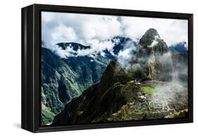 Machu Picchu, the Ancient Inca City in the Andes, Peru-Curioso Travel Photography-Framed Premier Image Canvas