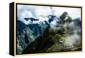 Machu Picchu, the Ancient Inca City in the Andes, Peru-Curioso Travel Photography-Framed Premier Image Canvas
