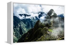 Machu Picchu, the Ancient Inca City in the Andes, Peru-Curioso Travel Photography-Framed Premier Image Canvas