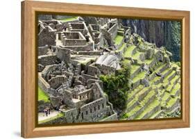 Machu Picchu, the Ancient Inca City in the Andes, Peru-Curioso Travel Photography-Framed Premier Image Canvas