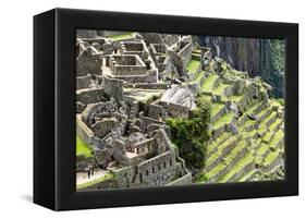 Machu Picchu, the Ancient Inca City in the Andes, Peru-Curioso Travel Photography-Framed Premier Image Canvas