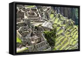 Machu Picchu, the Ancient Inca City in the Andes, Peru-Curioso Travel Photography-Framed Premier Image Canvas
