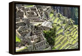 Machu Picchu, the Ancient Inca City in the Andes, Peru-Curioso Travel Photography-Framed Premier Image Canvas
