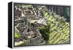 Machu Picchu, the Ancient Inca City in the Andes, Peru-Curioso Travel Photography-Framed Premier Image Canvas