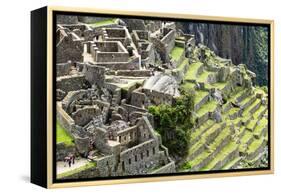 Machu Picchu, the Ancient Inca City in the Andes, Peru-Curioso Travel Photography-Framed Premier Image Canvas