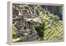 Machu Picchu, the Ancient Inca City in the Andes, Peru-Curioso Travel Photography-Framed Premier Image Canvas