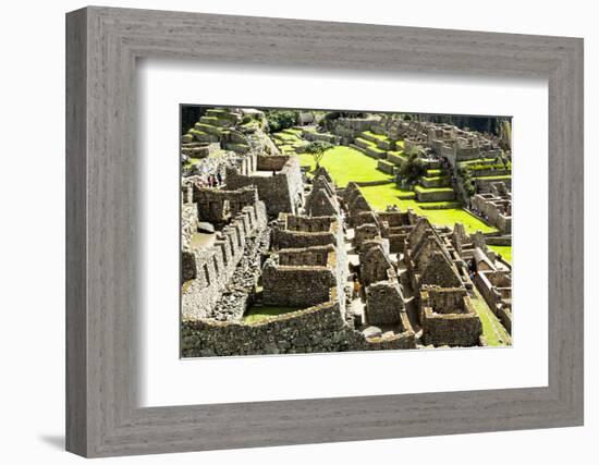 Machu Picchu, the Ancient Inca City in the Andes, Peru-Curioso Travel Photography-Framed Photographic Print