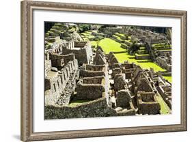 Machu Picchu, the Ancient Inca City in the Andes, Peru-Curioso Travel Photography-Framed Photographic Print
