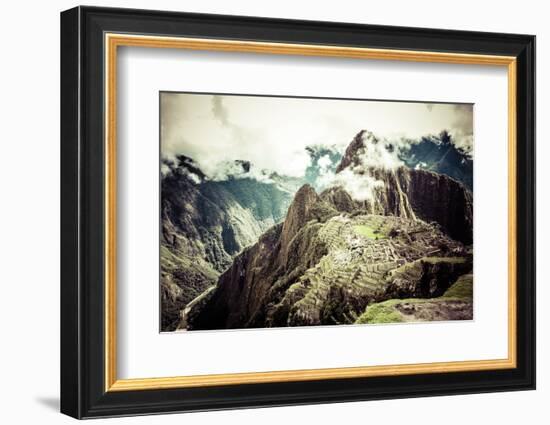 Machu Picchu, the Ancient Inca City in the Andes, Peru-Curioso Travel Photography-Framed Photographic Print