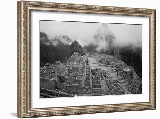 Machu Pichu Peru B/W-null-Framed Photo