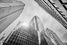 Looking up at Manhattan Skyscrapers, New York City-Maciej Bledowski-Photographic Print