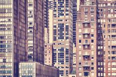Looking up at Manhattan Skyscrapers at Sunset-Maciej Bledowski-Framed Photographic Print