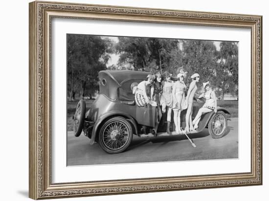 Mack Sennett Girls-null-Framed Art Print