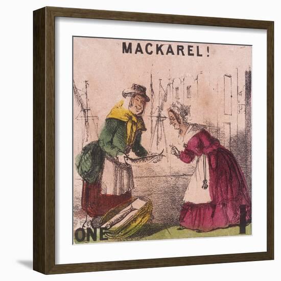 Mackarel!, Cries of London, C1840-TH Jones-Framed Giclee Print