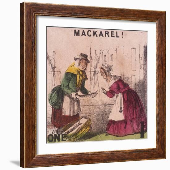 Mackarel!, Cries of London, C1840-TH Jones-Framed Giclee Print