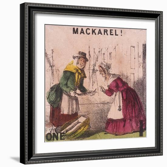 Mackarel!, Cries of London, C1840-TH Jones-Framed Giclee Print