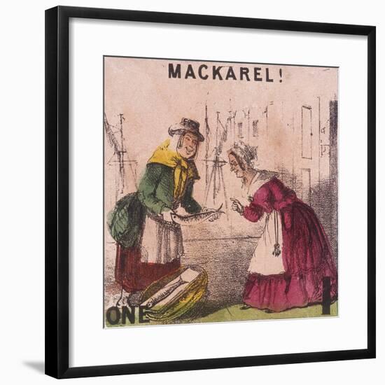 Mackarel!, Cries of London, C1840-TH Jones-Framed Giclee Print