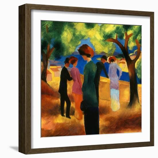 Macke: Green Jacket, 1913-Auguste Macke-Framed Giclee Print