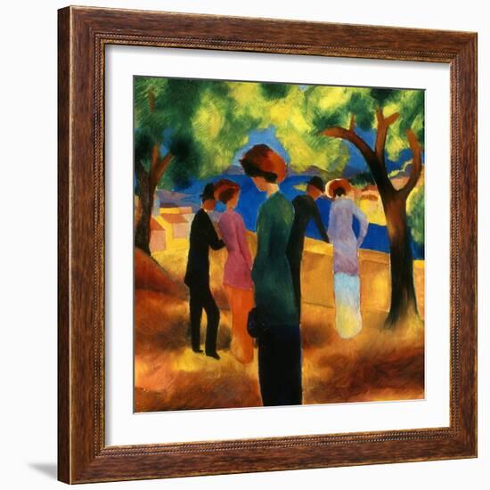 Macke: Green Jacket, 1913-Auguste Macke-Framed Giclee Print