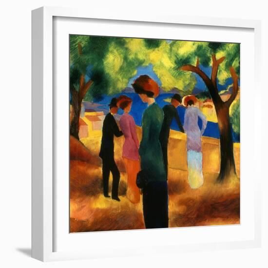 Macke: Green Jacket, 1913-Auguste Macke-Framed Giclee Print