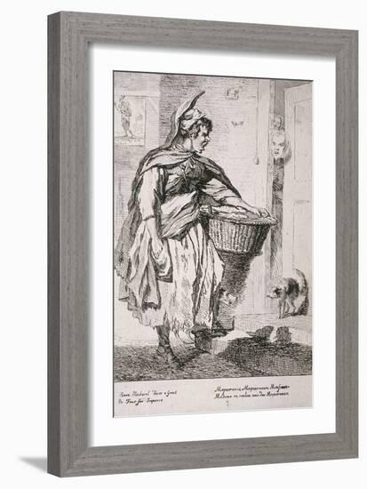 Mackerel Seller, Cries of London, 1760-Paul Sandby-Framed Giclee Print