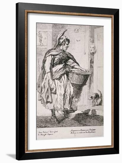 Mackerel Seller, Cries of London, 1760-Paul Sandby-Framed Giclee Print