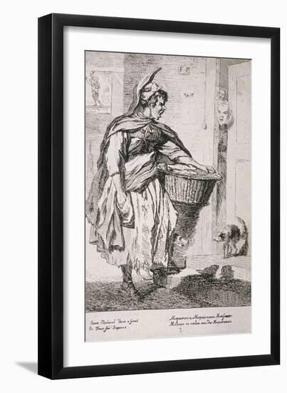 Mackerel Seller, Cries of London, 1760-Paul Sandby-Framed Giclee Print