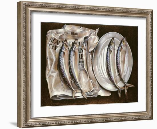 Mackerel with Mail, 1980-Sandra Lawrence-Framed Giclee Print