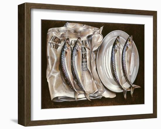 Mackerel with Mail, 1980-Sandra Lawrence-Framed Giclee Print