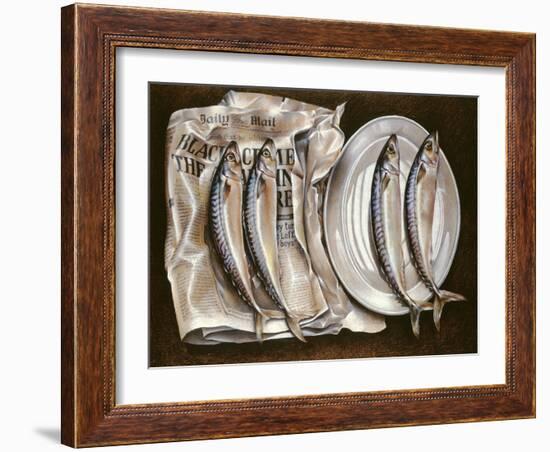 Mackerel with Mail, 1980-Sandra Lawrence-Framed Giclee Print