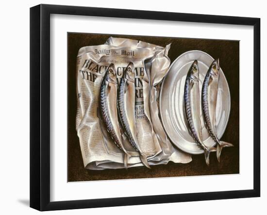 Mackerel with Mail, 1980-Sandra Lawrence-Framed Giclee Print