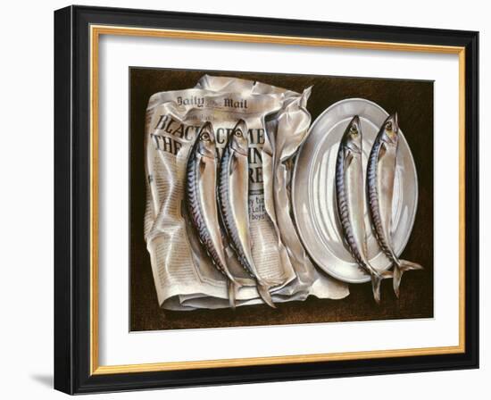 Mackerel with Mail, 1980-Sandra Lawrence-Framed Giclee Print